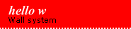 Wandsystem hello w
